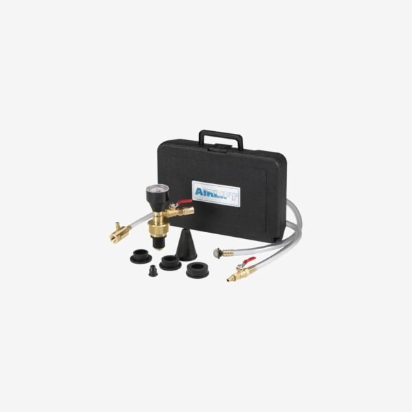 UView 550000 Airlift Cooling System Leak Checker and Airlock Purge Tool Kit, OEM Approved, Universal Connectors, Minimum 90 PSI/60 Bar, Used for Leak Detection, Purging Airlocks, A/C System Refill