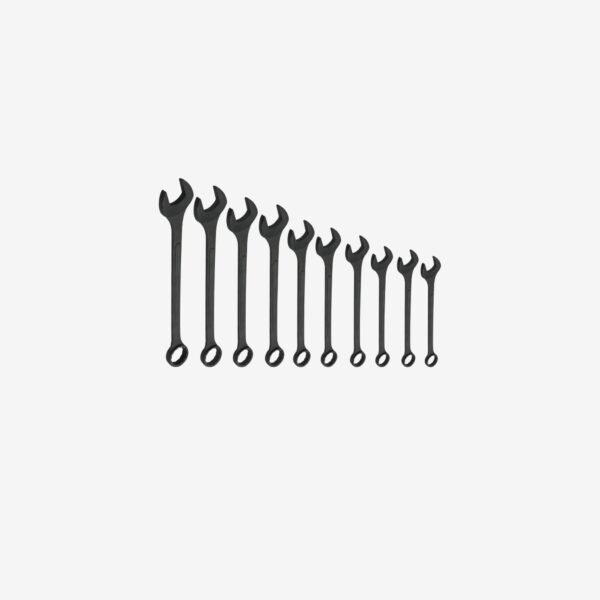 Neiko 03129A Jumbo Combination Wrench Set, 10-Piece Open-End Wrench Set, SAE Sizes 1 5/16 Inches to 2 Inches for Large Vehicles, Black Oxide Finish