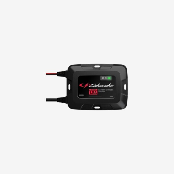 Schumacher Electric On-Board Battery Charger and Maintainer, 3-in-1, SC1587, 1.5 Amps, 6 Volt, 12 Volt, Fully Automatic, Mounts Under Hood, for Car, Truck, and Large Vehicle Batteries