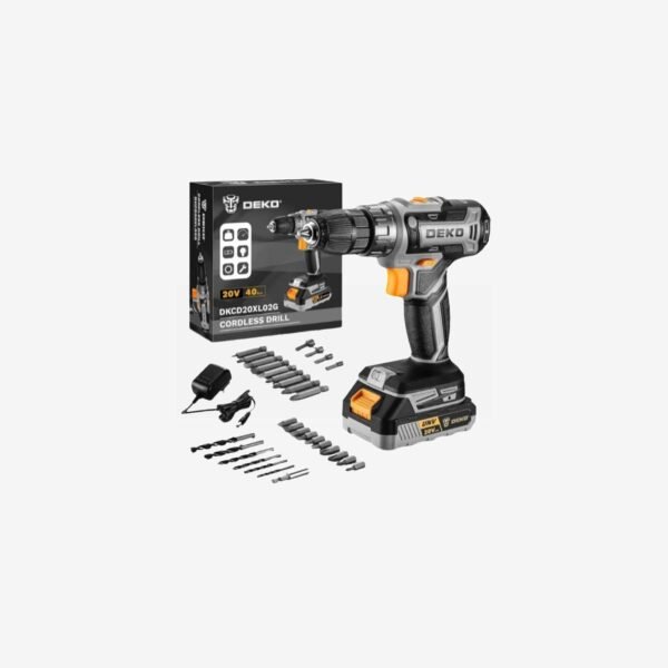 Power Drill Cordless: DEKO PRO Cordless Drill 20V Electric Power Drills Set Tool Drills Cord-less Set with Battery and Charger