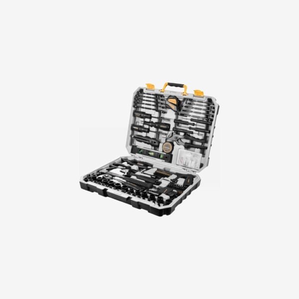DEKOPRO 218-Piece General Household Hand Tool kit, Professional Auto Repair Tool Set for Homeowner, General Household Hand Tool Set with Plier, Screwdriver Set, Socket Set, with Portable Storage Case